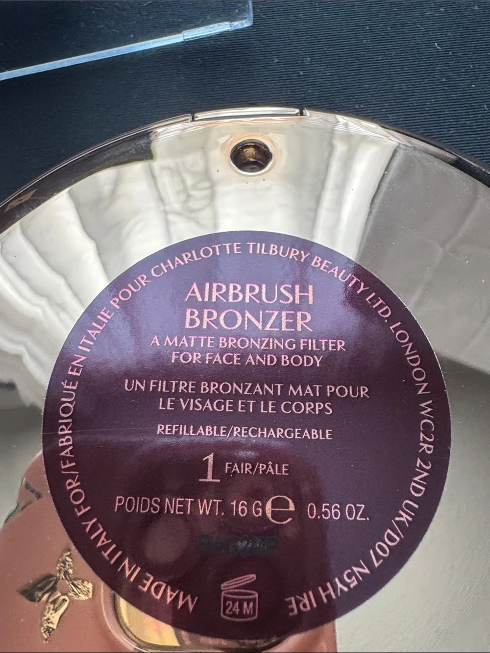 Charlotte Tilbury Radiant Rose-Gold Sunburst Bronzer Compact